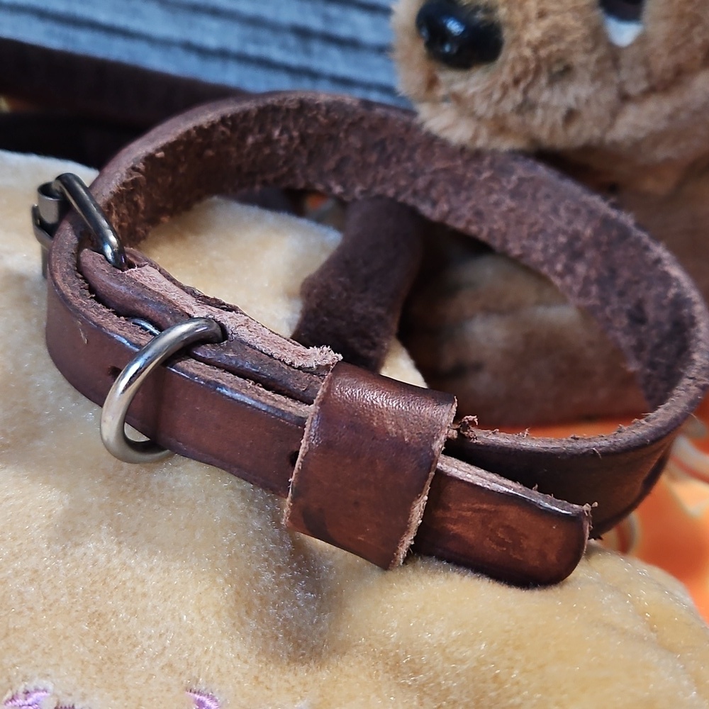 Tooled Leather CUSTOM Puppy And XSmall Dog Collars NEW - Picture 10 of 15